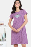 Zivame Disney Knit Cotton Loungewear Dress - Valerian — thumbnail 2