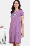 Zivame Disney Knit Cotton Loungewear Dress - Valerian — thumbnail 3