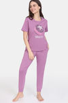 Zivame Disney Knit Cotton Loungewear Top - Valerian — thumbnail 4