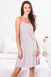Zivame Lazy Days Cotton Short Length Nightdress - Grey — thumbnail 2