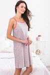 Zivame Lazy Days Cotton Short Length Nightdress - Grey — thumbnail 3