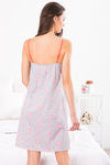 Zivame Lazy Days Cotton Short Length Nightdress - Grey — thumbnail 4
