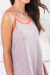 Zivame Lazy Days Cotton Short Length Nightdress - Grey — thumbnail 5