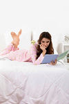 Zivame Love Bugs Knit Cotton Pyjama Set - Pink N Print — thumbnail 4