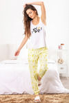 Zivame Crazy Farm Knit Cotton Pyjama - Yellow — thumbnail 4