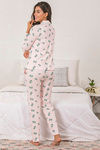 Zivame Retro Gadget Knit Cotton Pyjama Set - Pink N Print — thumbnail 3