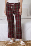 Zivame Chic Checks Cotton Pyjama - Maroon — thumbnail 6
