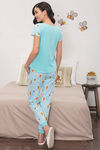 Zivame x Disney Winnie The Pooh Knit Cotton Pyjama Set - Blue N Print — thumbnail 3