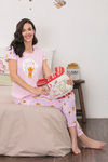 Zivame x Disney Winnie The Pooh Knit Cotton Pyjama Set - Pink N Print — thumbnail 4