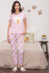 Zivame x Disney Winnie The Pooh Knit Cotton Pyjama Set - Pink N Print — thumbnail 6