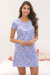 Zivame x Disney Winnie The Pooh Knit Cotton Short Length Nightdress - Lavender — thumbnail 6