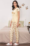Zivame x Disney Winnie The Pooh Knit Cotton Pyjama Set - Yellow N Print — thumbnail 2