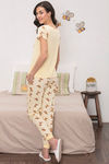Zivame x Disney Winnie The Pooh Knit Cotton Pyjama Set - Yellow N Print — thumbnail 3