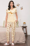 Zivame x Disney Winnie The Pooh Knit Cotton Pyjama Set - Yellow N Print — thumbnail 6