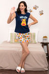 Zivame x Disney Winnie The Pooh Knit Cotton Shorts Set - White N Print — thumbnail 4