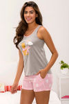 Zivame x Disney Winnie The Pooh Knit Cotton Shorts Set - Pink N Print — thumbnail 2