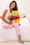 Zivame x Disney Winnie The Pooh Knit Cotton Pyjama Set -Pink N Print — thumbnail 4
