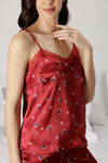 Zivame Satin Chic Satin Shorts Set - Maroon — thumbnail 5