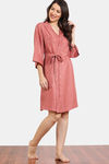 Zivame Coral Glaze Woven Robe - Cinnabar — thumbnail 2