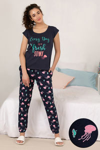 Navy,Print