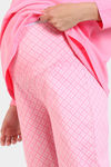 Zivame Maternity Desi Drama Knit Cotton Pyjama Set - Peony — thumbnail 6