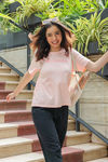 Zivame Friends Knit Cotton Loungewear Set - Caviar — thumbnail 2