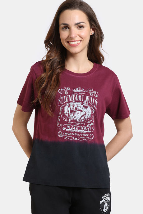 Zivame Disney Knit Cotton Lifewear Top - Anthracite — image 2