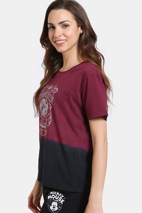 Zivame Disney Knit Cotton Lifewear Top - Anthracite — image 3