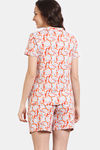 Zivame Shells Puzzle Knit Poly Short Set - Dew — thumbnail 4