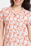 Zivame Shells Puzzle Knit Poly Short Set - Dew — thumbnail 5