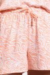 Zivame Serene Pastels Knit Cotton Shorts Set - Sunburst — thumbnail 6