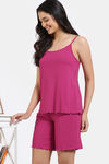 Zivame 2 Mile Fashion Knit Poly Shorts Set - Vivacious — thumbnail 3
