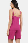 Zivame 2 Mile Fashion Knit Poly Shorts Set - Vivacious — thumbnail 4