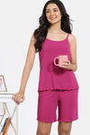 Zivame 2 Mile Fashion Knit Poly Shorts Set - Vivacious — thumbnail 5