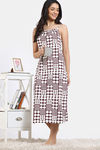Zivame 2 Mile Fashion Knit Cotton Mid Length Loungedress - Egret — thumbnail 5