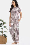Zivame 2 Mile Fashion Knit Cotton Pyjama Set - Egret — thumbnail 3