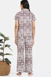 Zivame 2 Mile Fashion Knit Cotton Pyjama Set - Egret — thumbnail 4