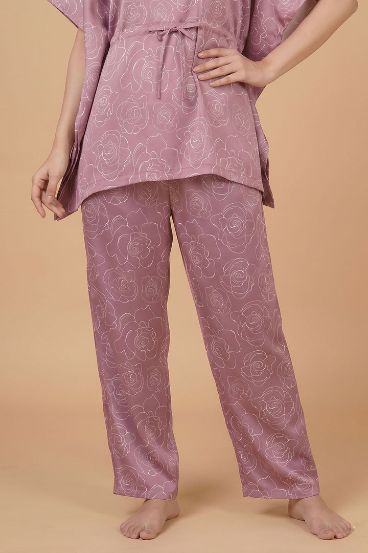Zivame Satin Kaftan Lifewear Set - Polignac — image 5