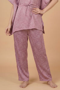 Zivame Satin Kaftan Loungewear Set - Polignac — thumbnail 5