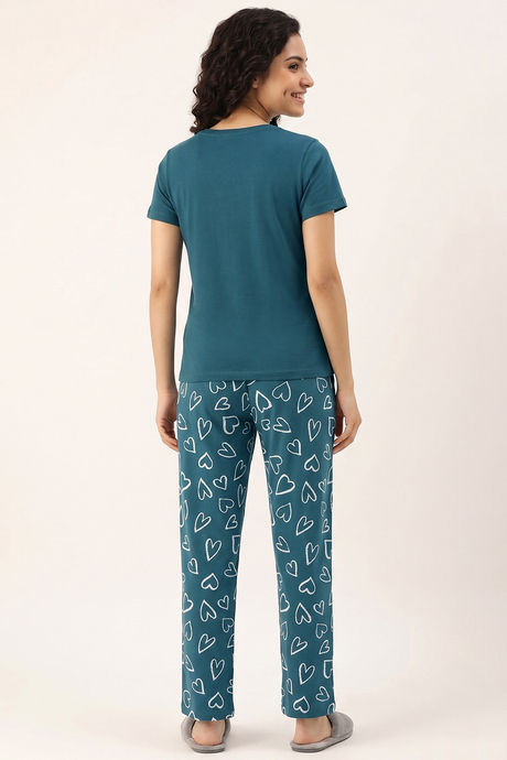 Zivame Knit Cotton Pyjama Set - Dragonfly — image 3