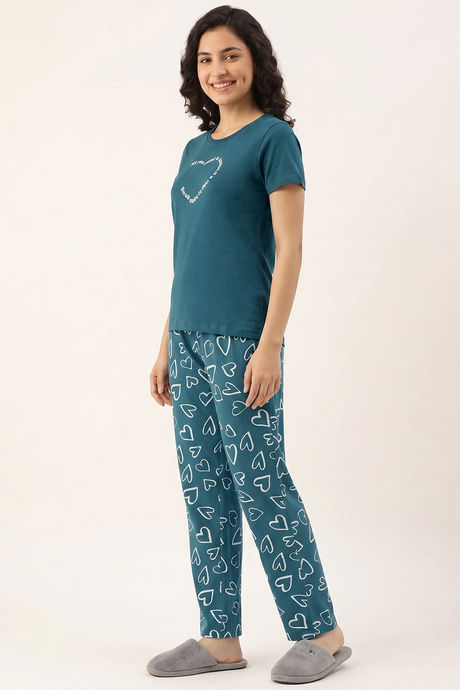 Zivame Knit Cotton Pyjama Set - Dragonfly — image 4