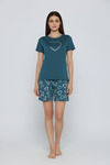 Zivame Knit Cotton Short Set - Dragonfly — thumbnail 1