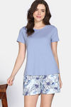 Zivame Knit Cotton Shorts Set - Eventide — thumbnail 2