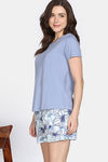 Zivame Knit Cotton Shorts Set - Eventide — thumbnail 3
