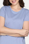 Zivame Knit Cotton Shorts Set - Eventide — thumbnail 5