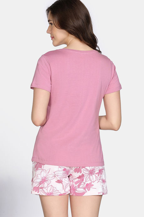 Zivame Knit Cotton Shorts Set - Polignac — image 4