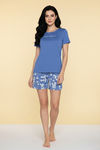 Zivame Knit Cotton Sleep Short Set - Riviera — thumbnail 2