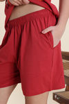 Zivame Smurf Collection Knit Cotton Short Set - Salsa — thumbnail 6
