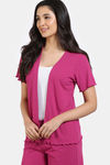 Zivame 2 Mile Fashion Knit Poly Shrug - Vivacious — thumbnail 3