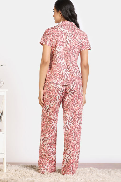 Zivame 2 Mile Fashion Woven Pyjama Set - Peony — image 5
